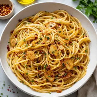 Spicy Garlic Spaghetti
