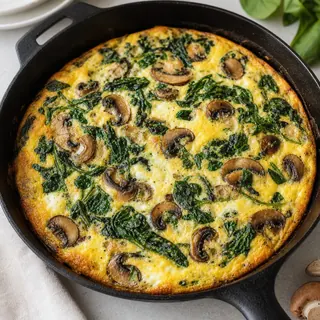 Spinach and Mushroom Frittata
