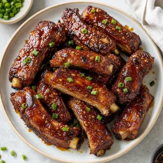 Sticky Honey Garlic Ribs