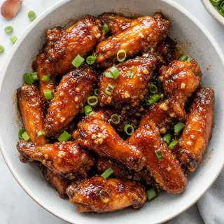 Sticky Honey Garlic Wings