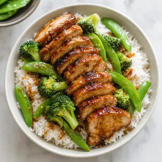 Teriyaki Pork and Vegetable Rice