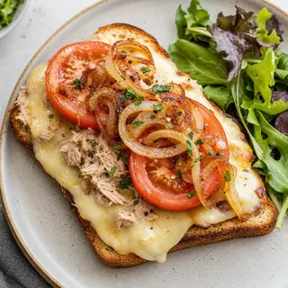 Tuna Melt with Tomato & Onion