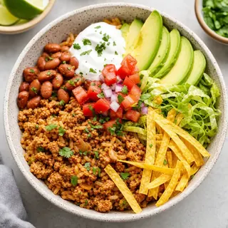 Turkey Taco Rice Bowl