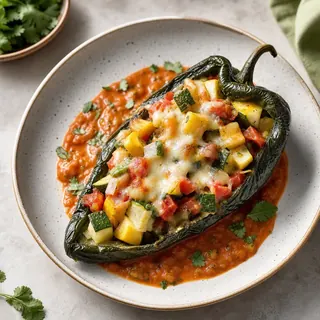 Vegetable Chiles Rellenos