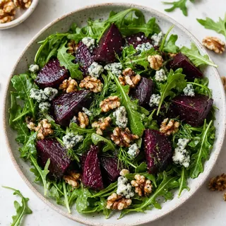 Warm Roasted Beet and Walnut Salad