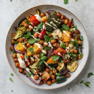 Warm Roasted Vegetable Salad