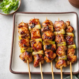 Yakitori Style Chicken Skewers