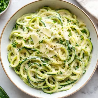 Zucchini Noodle Alfredo
