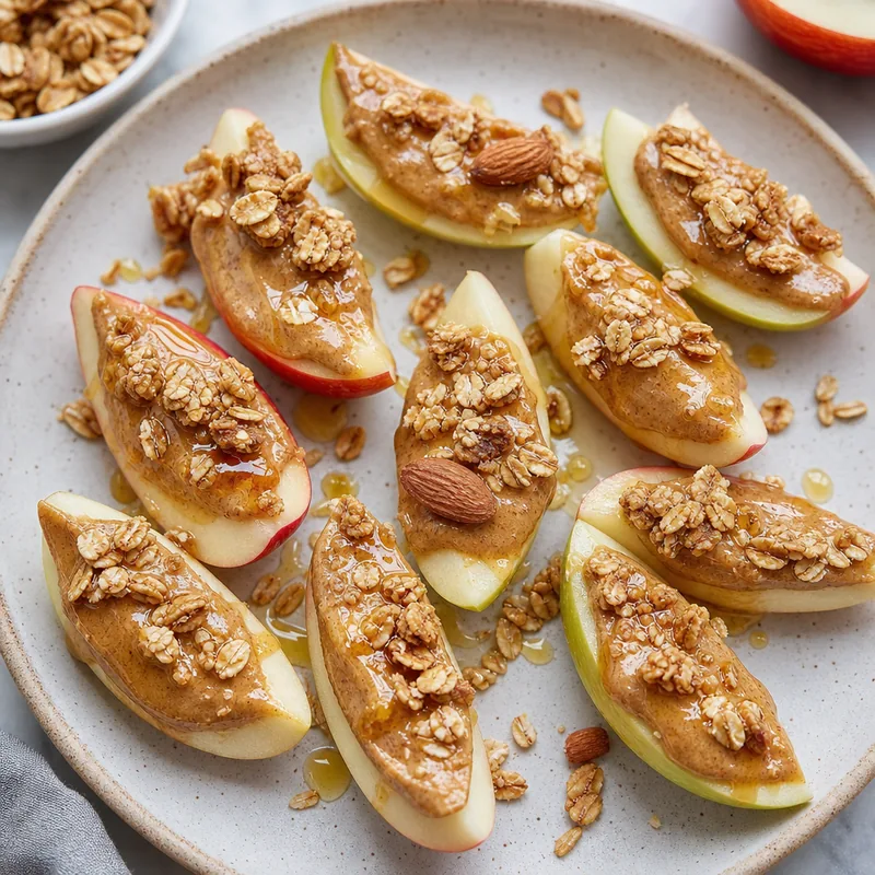 Almond Butter Apple Wedges