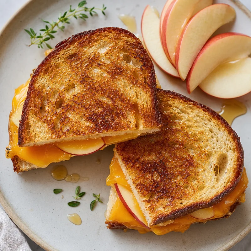 Apple Cheddar Grilled Cheese