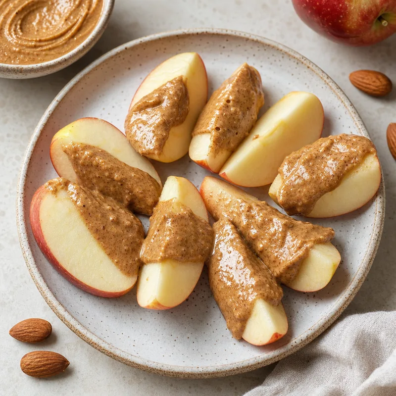 Apple Slices with Almond Butter