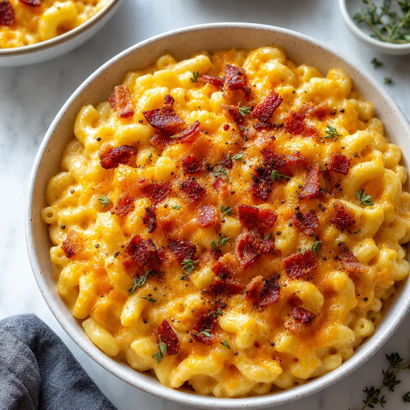 Bacon and Cheddar Mac and Cheese