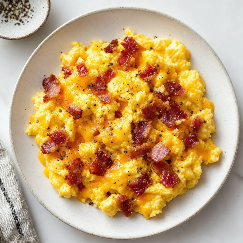 Bacon and Cheddar Scramble