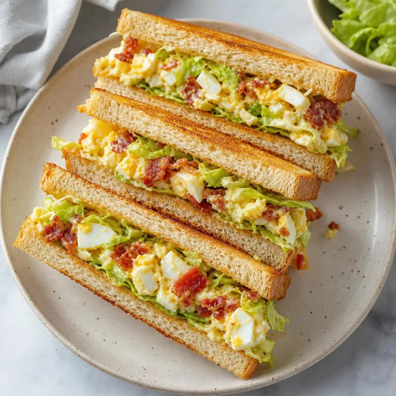 Bacon and Egg Salad Club