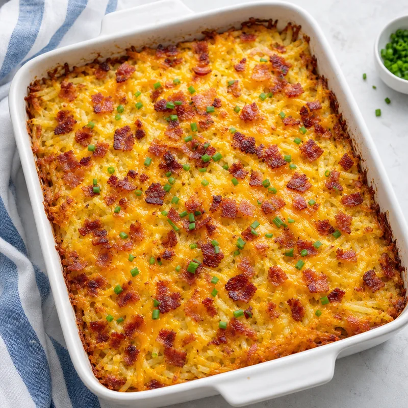 Bacon Cheddar Hash Brown Casserole