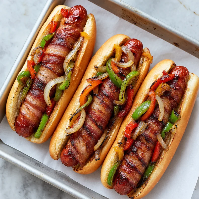 Bacon Wrapped Hot Dogs