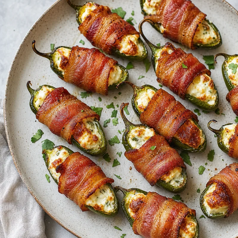 Bacon Wrapped Jalapeno Poppers