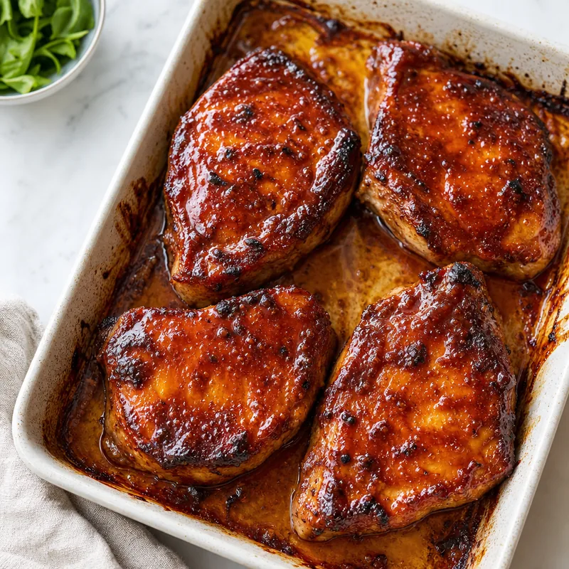 Baked BBQ Pork Chops