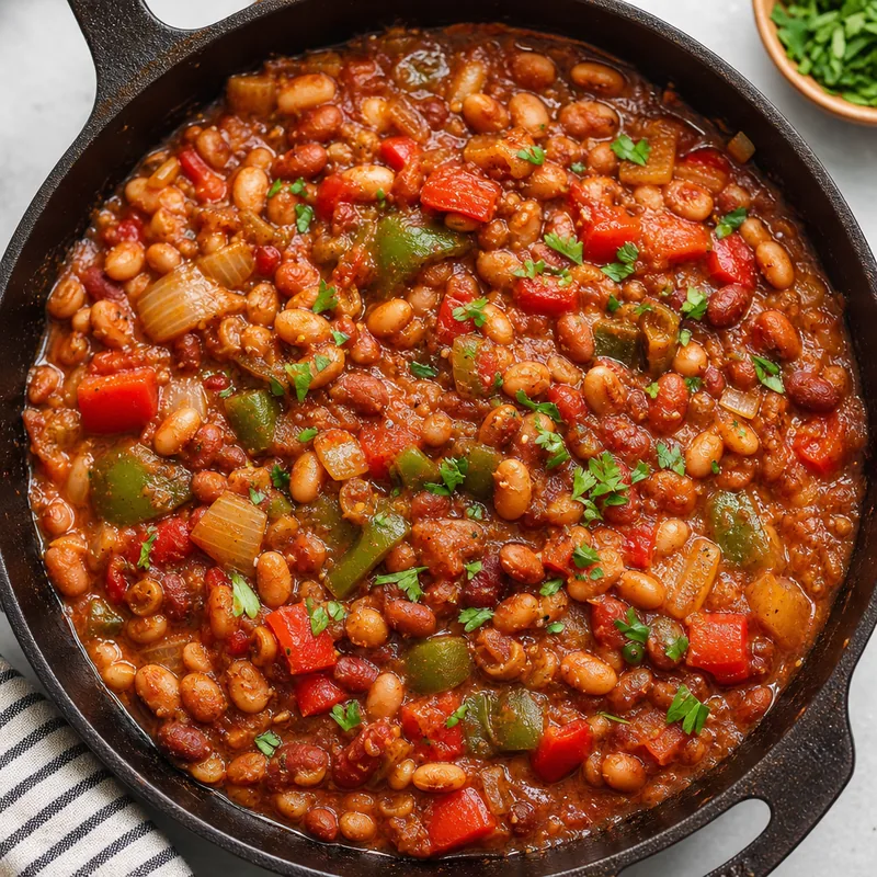 Baked Bean and Vegetable Skillet