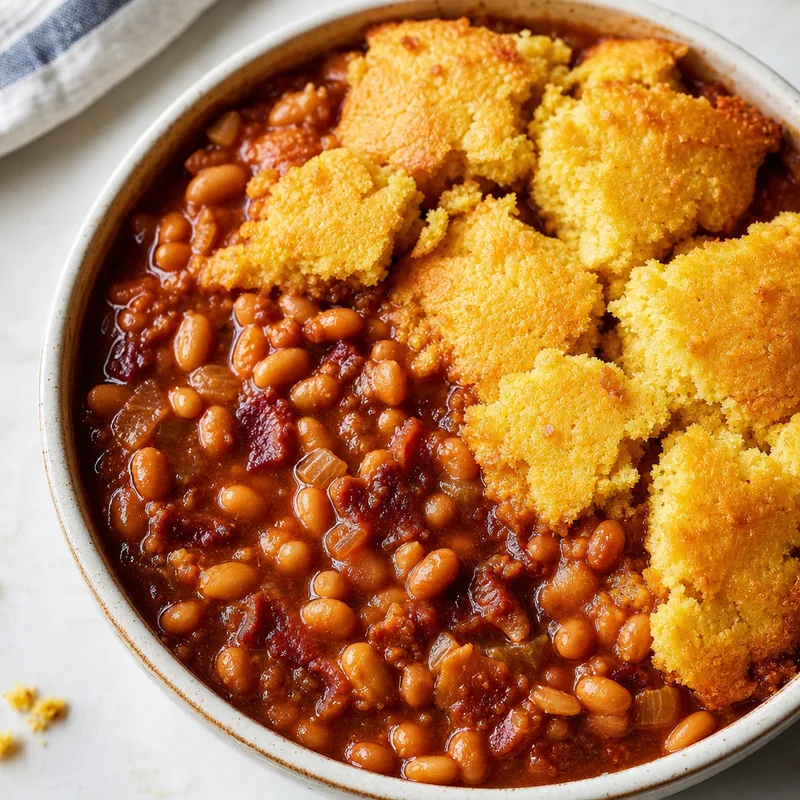 Baked Beans with Cornbread