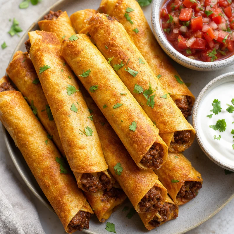 Baked Beef Taquitos
