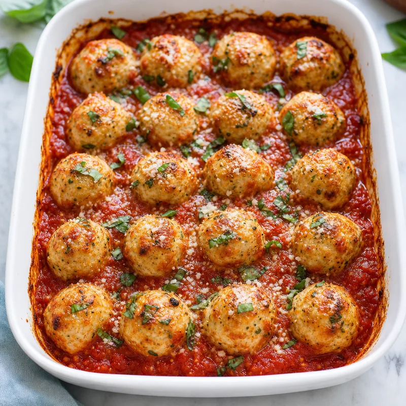 Baked Chicken Meatballs