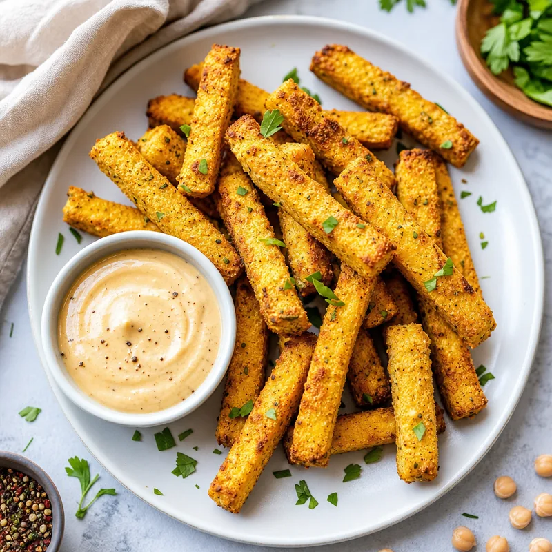 Baked Chickpea Fries