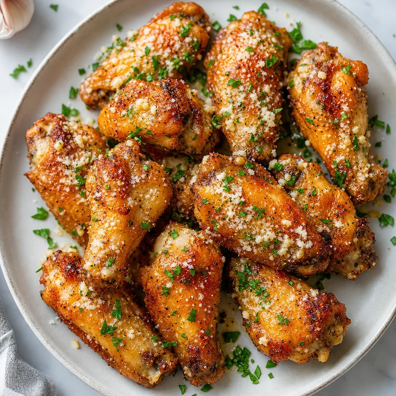 Baked Garlic Parmesan Wings