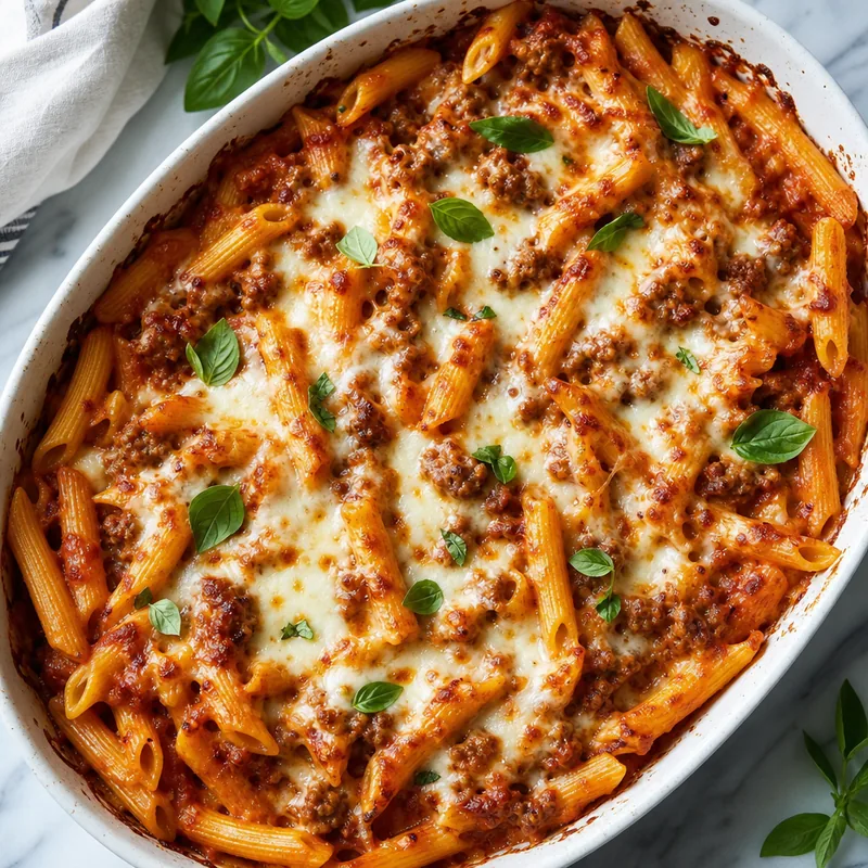 Baked Penne with Sausage