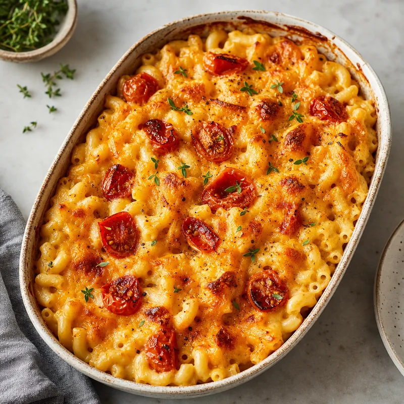 Baked Tomato Mac & Cheese