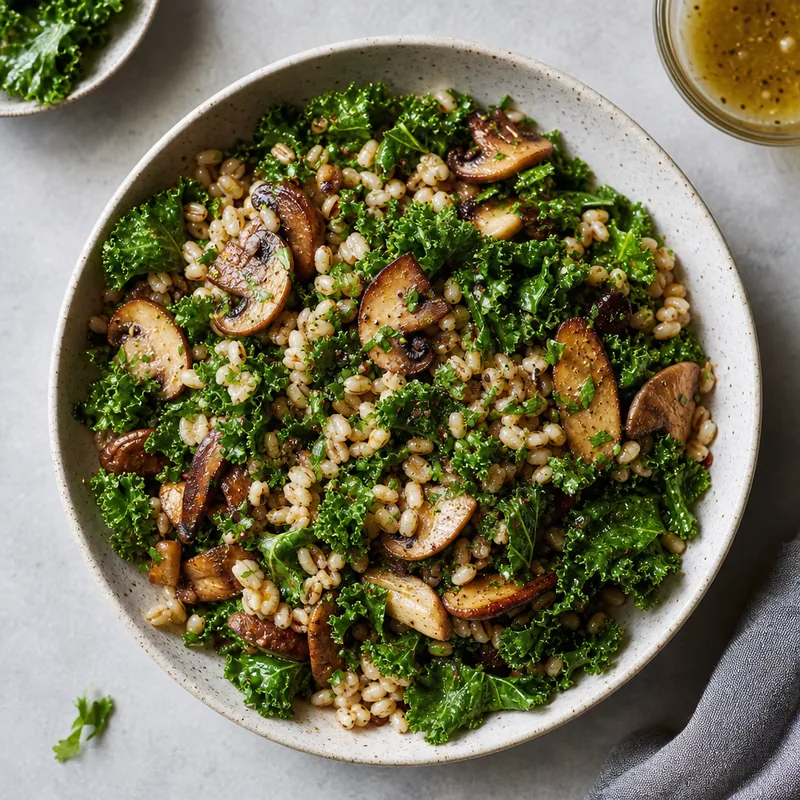 Barley and Mushroom Salad