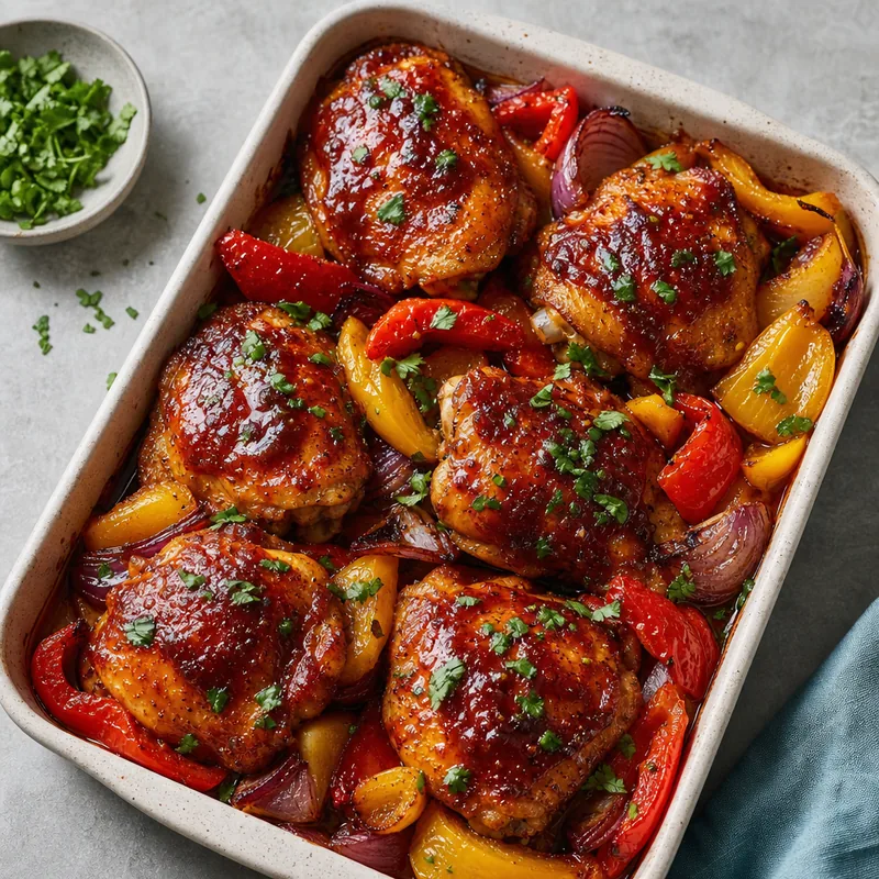 BBQ Chicken with Roasted Vegetables