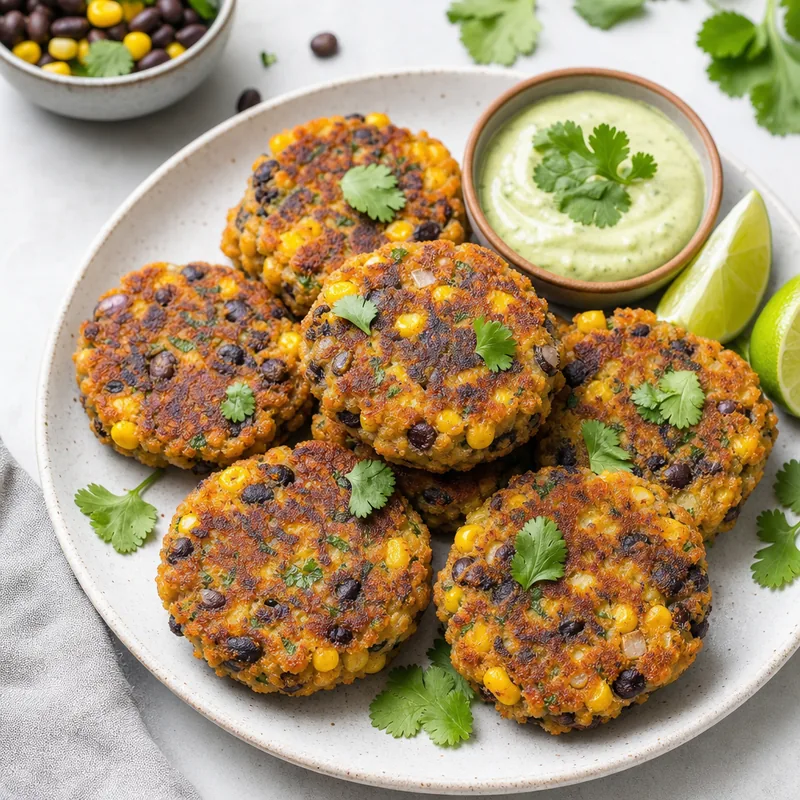 Bean and Corn Fritters