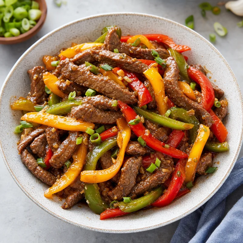Beef and Bell Pepper Stir Fry