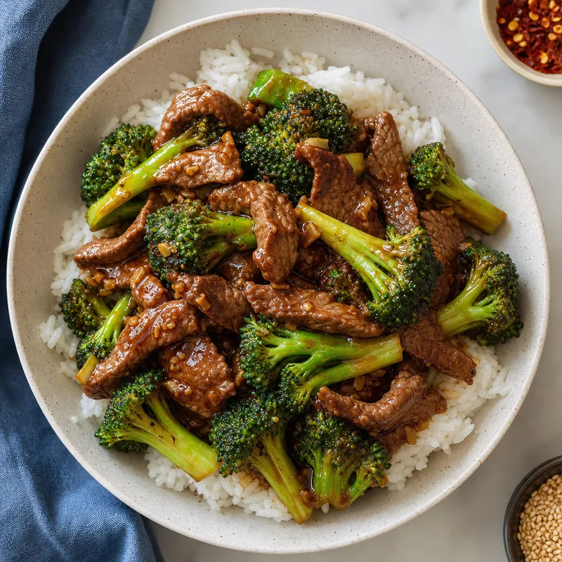Beef and Broccoli Stir-Fry Rice Bowl