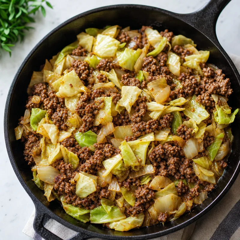 Beef and Cabbage Skillet