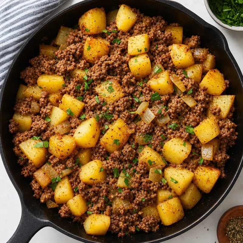 Beef and Potato Skillet Dinner
