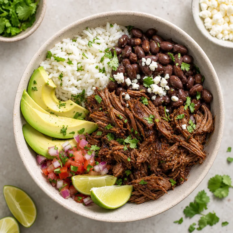 Beef Barbacoa Bowls