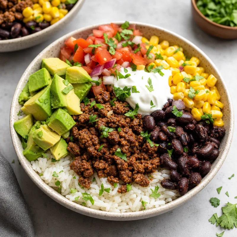 Beef Burrito Bowls