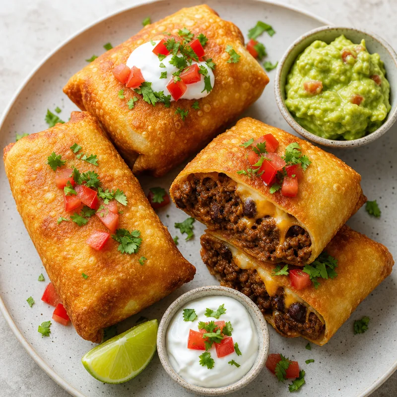Beef Chimichangas