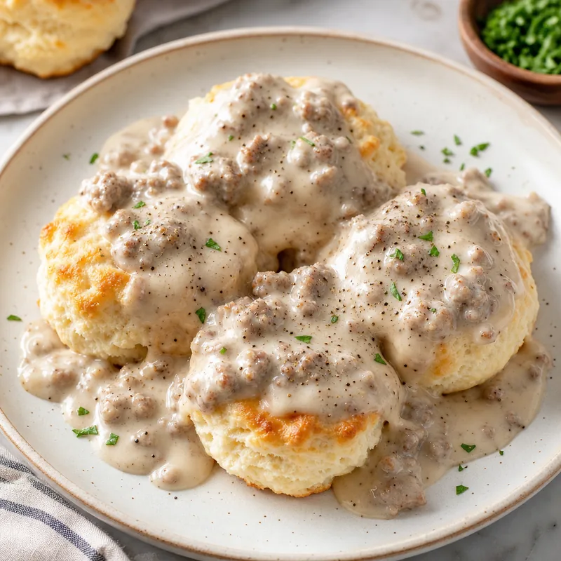Biscuits and Sausage Gravy