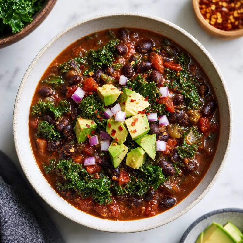 Black Bean And Kale Chili