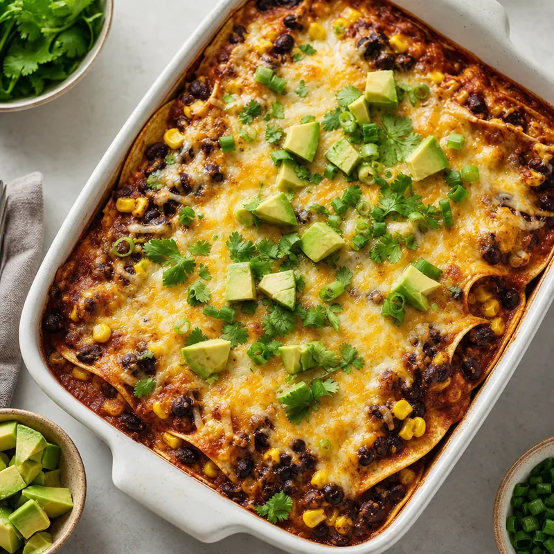 Black Bean Enchilada Casserole