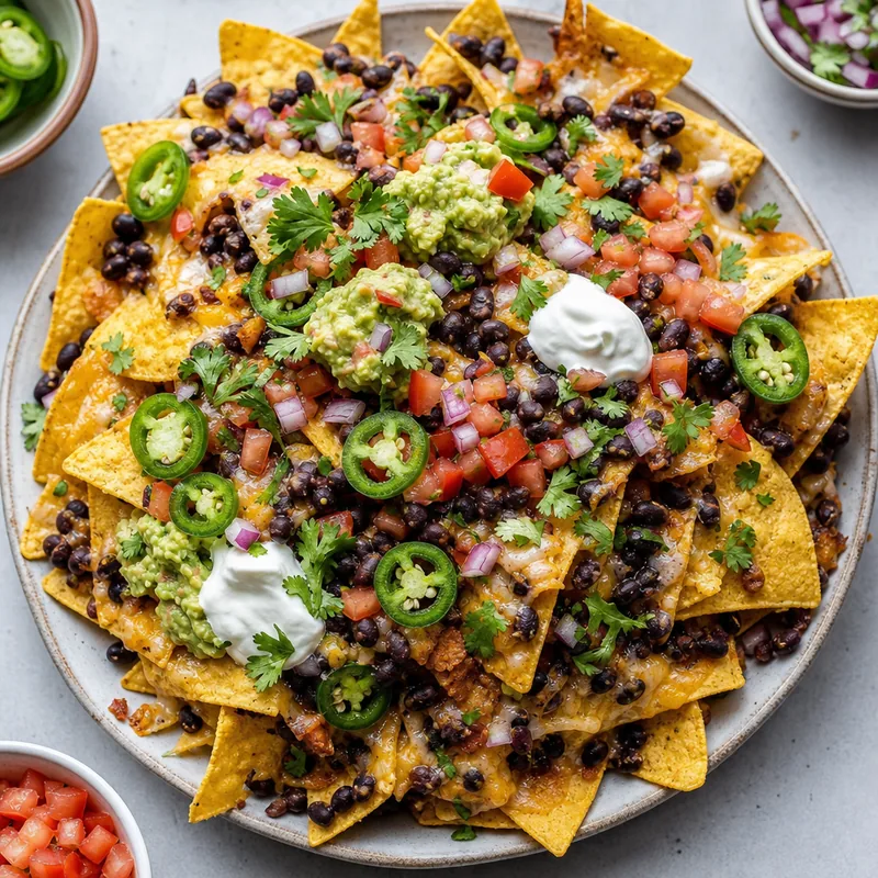 Black Bean Nachos