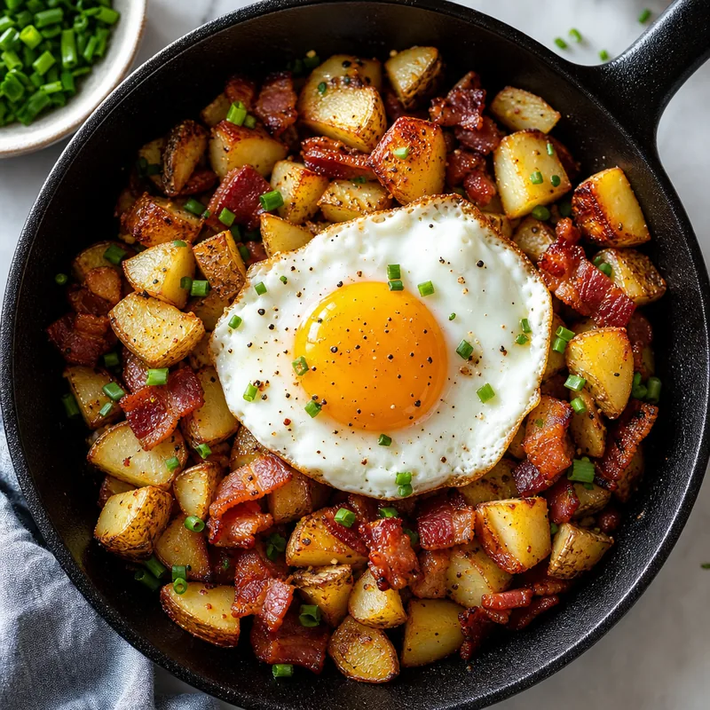 Breakfast Hash with Fried Egg