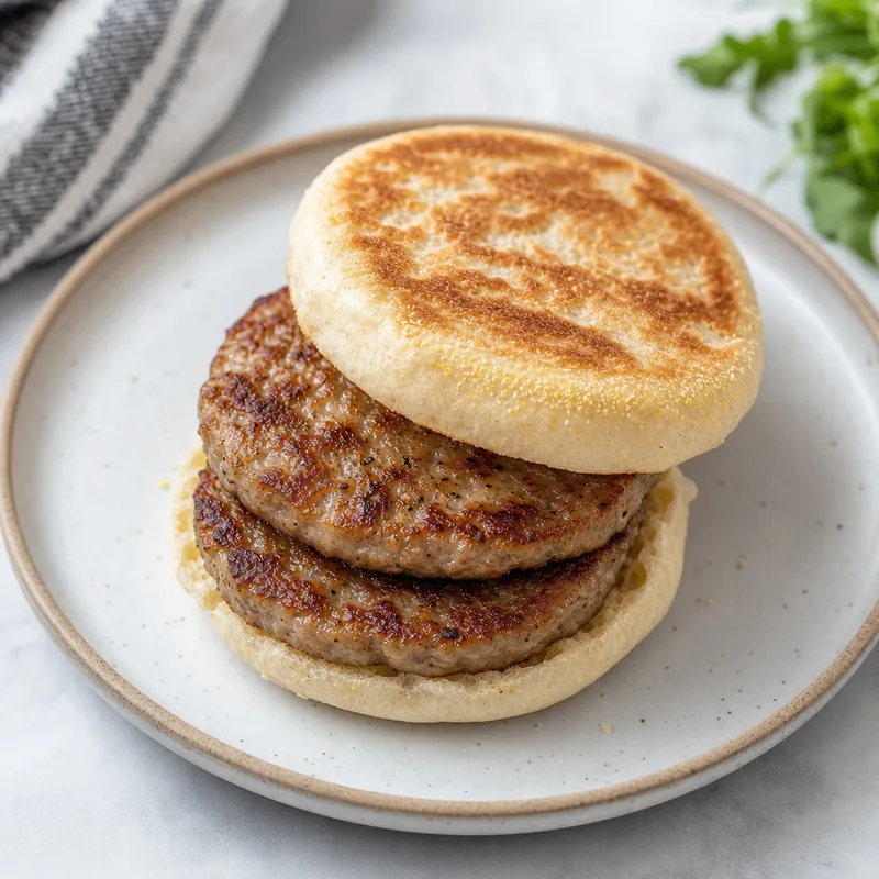 Breakfast Sausage Patty Sandwich