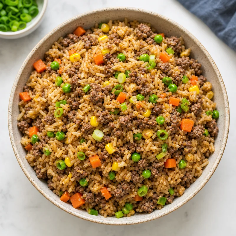 Budget Beef Fried Rice