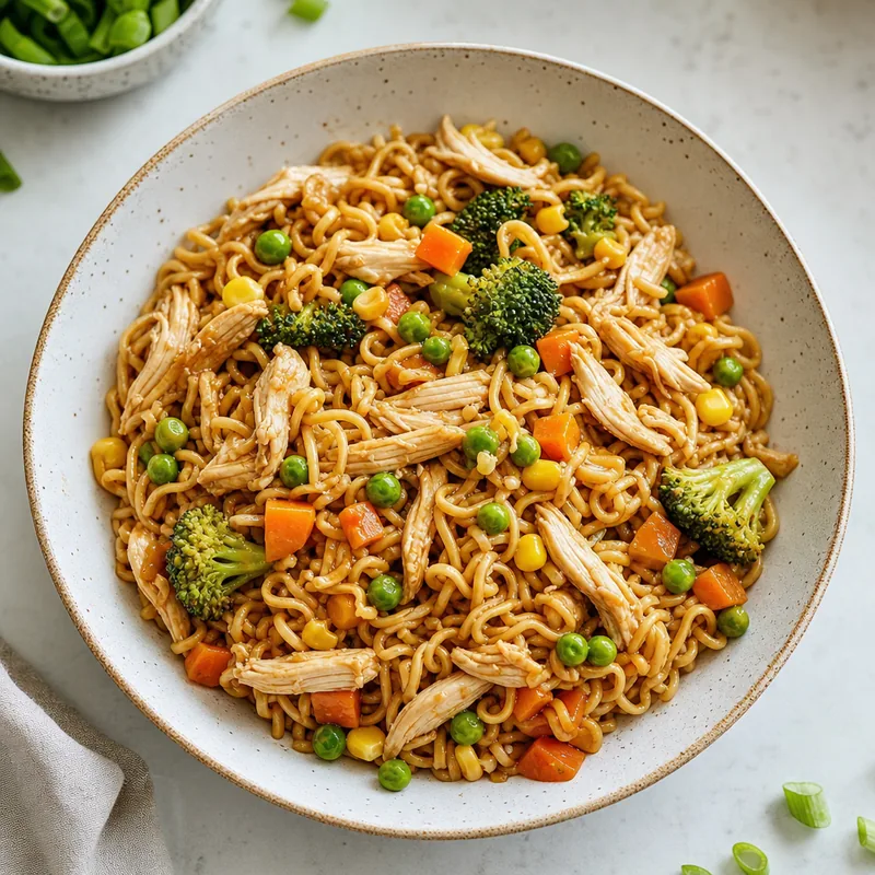 Budget Chicken Ramen Stir-Fry