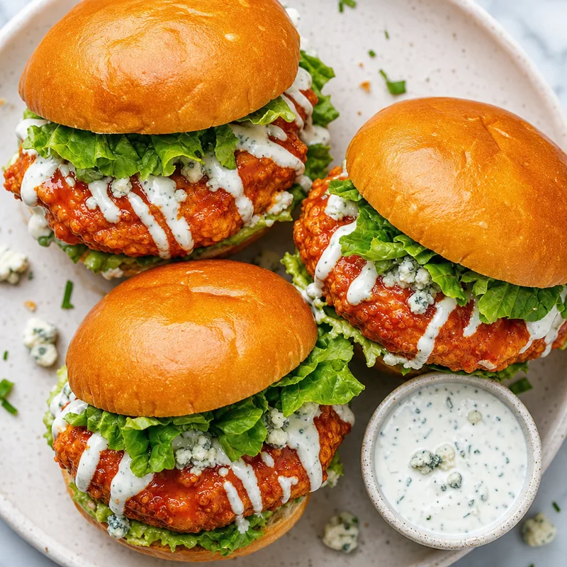 Buffalo Chicken Burgers