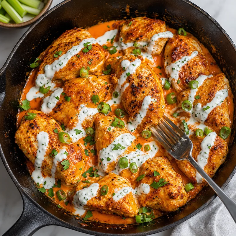 Buffalo Ranch Chicken Skillet